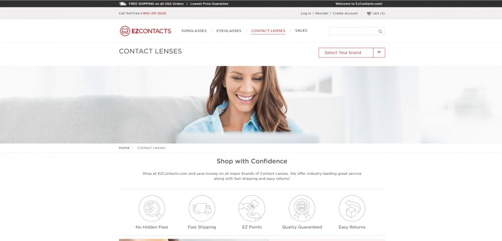 EZContacts Homepage