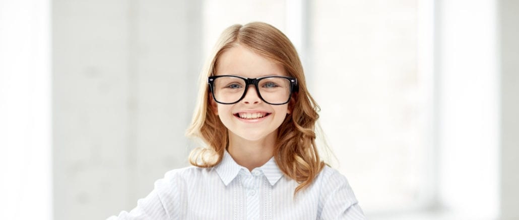 Designer Glasses for Kids Girl with glasses